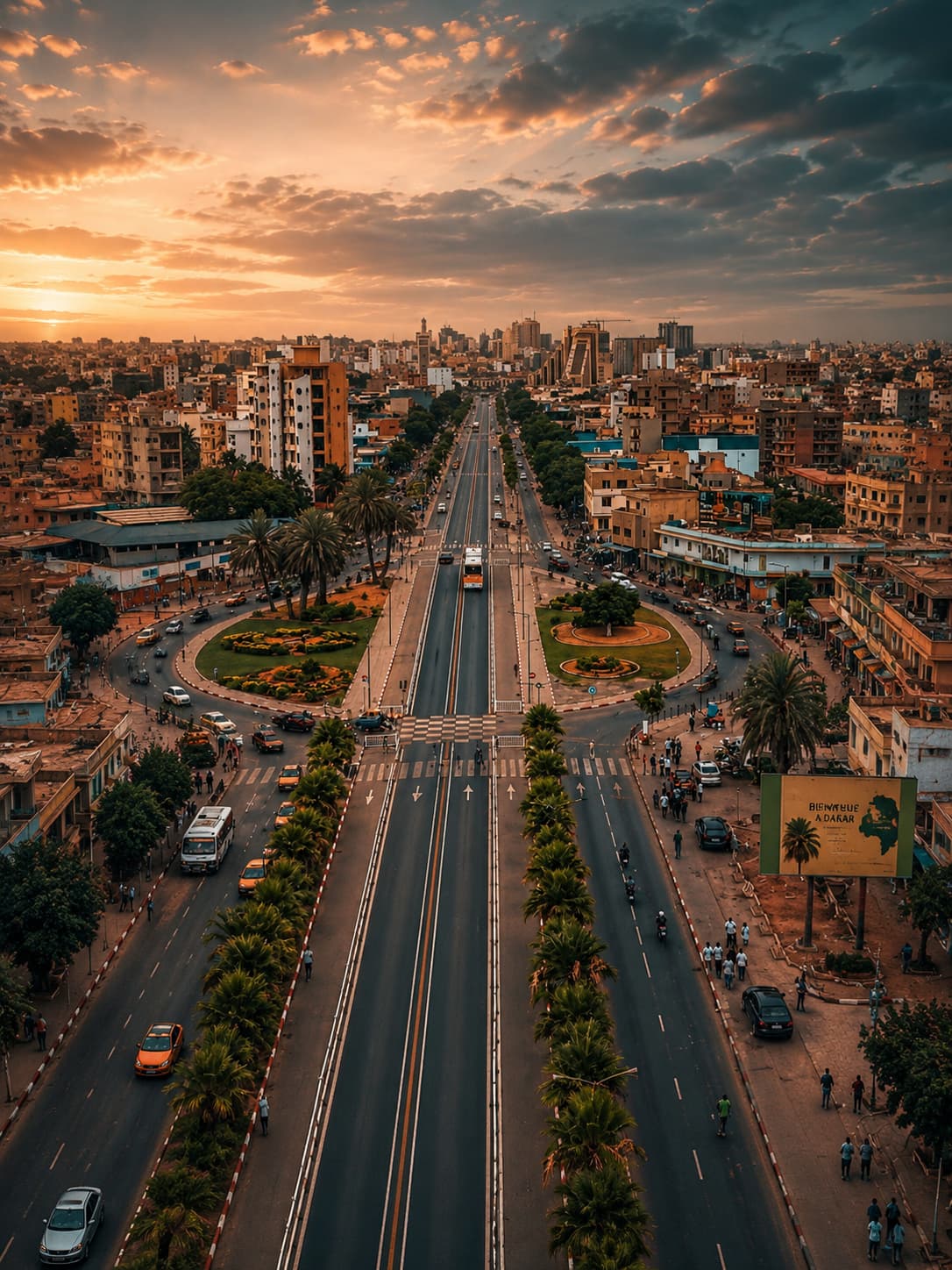 Coucher de soleil à Dakar